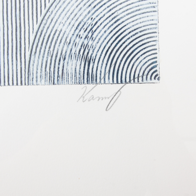 Kamy Deljou Mixed Media Monotype on Paper