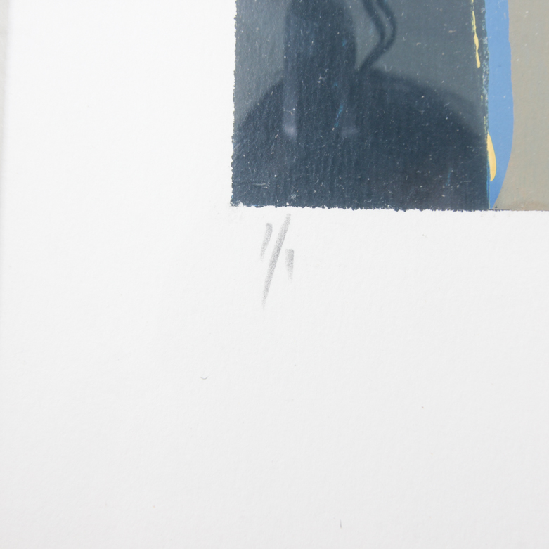 Kamy Deljou Mixed Media Monotype on Paper