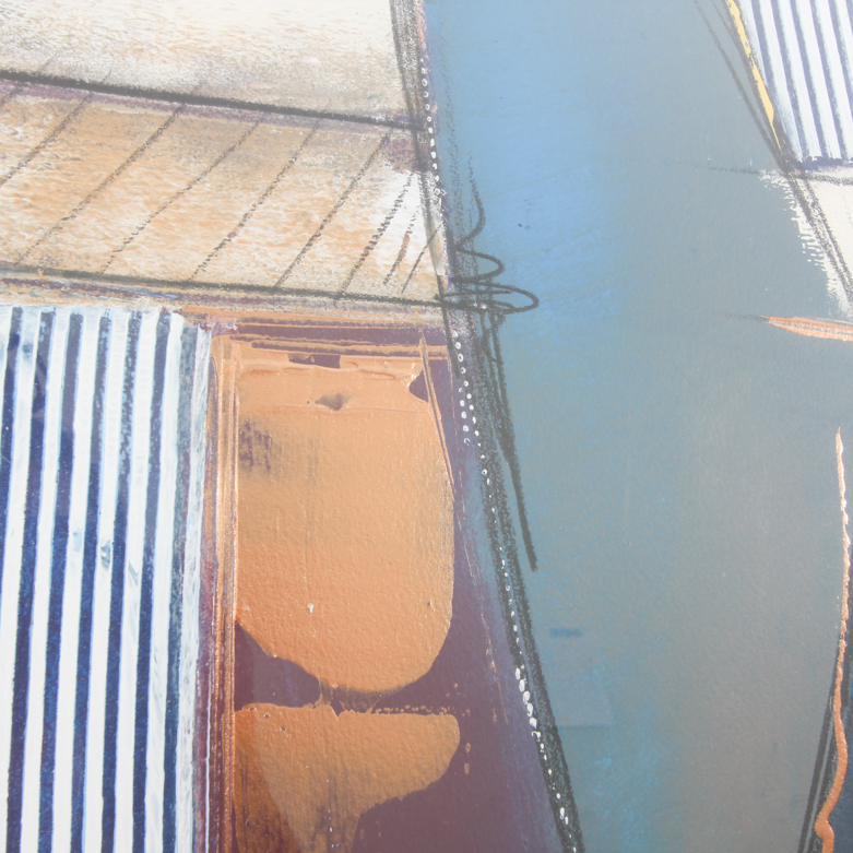 Kamy Deljou Mixed Media Monotype on Paper