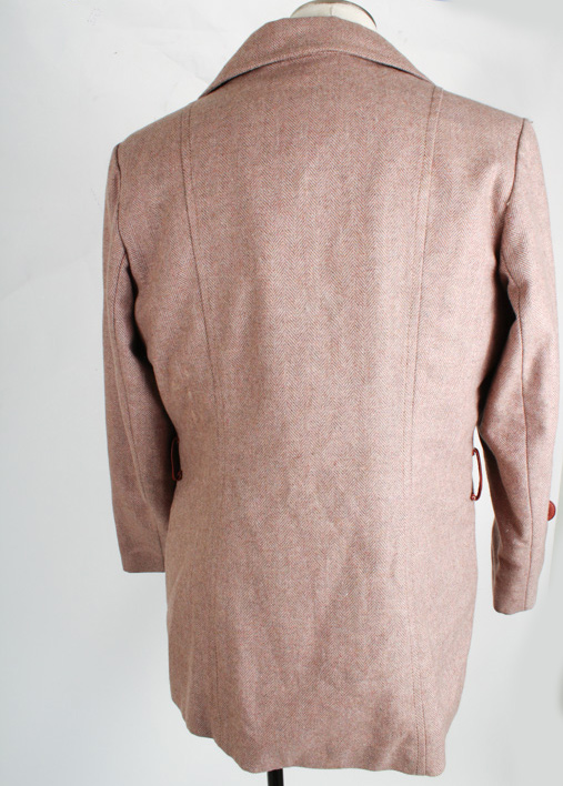 Women's Convertible Wool Jacket and Rabbit Fur Vest