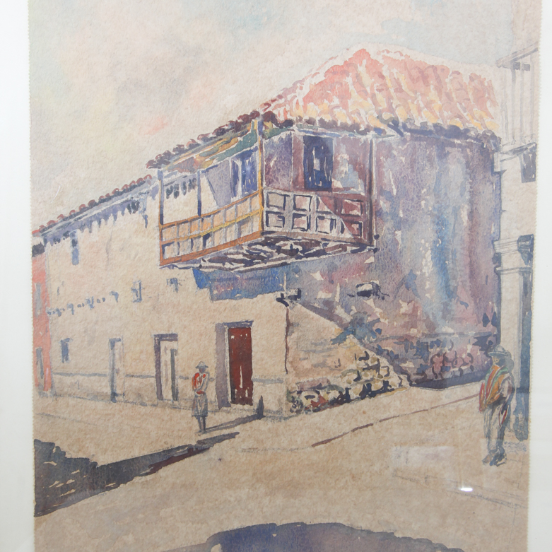 James R. Matz Framed Watercolor Paintings on Paper