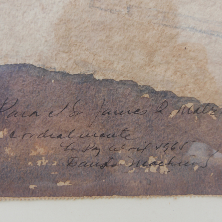 James R. Matz Framed Watercolor Paintings on Paper