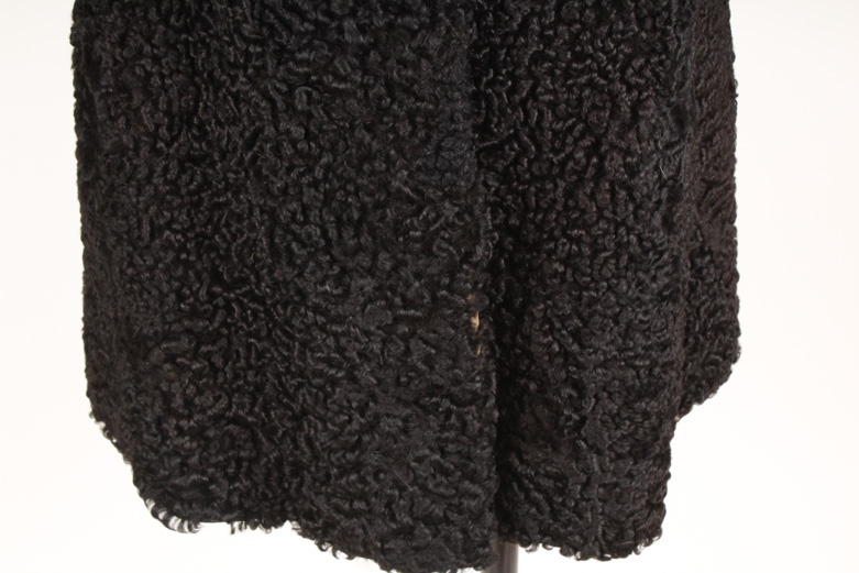 Vintage Double-Breasted Persian Lamb Fur Coat