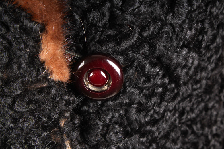 Vintage Double-Breasted Persian Lamb Fur Coat