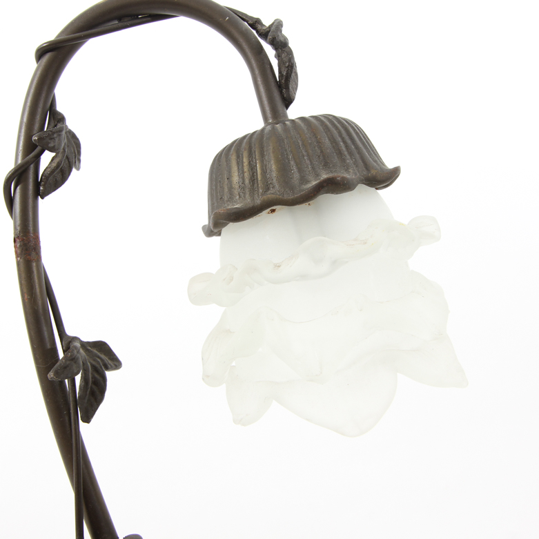 Vintage Andrea by Sadek Art Nouveau Style Bronze Table Lamp