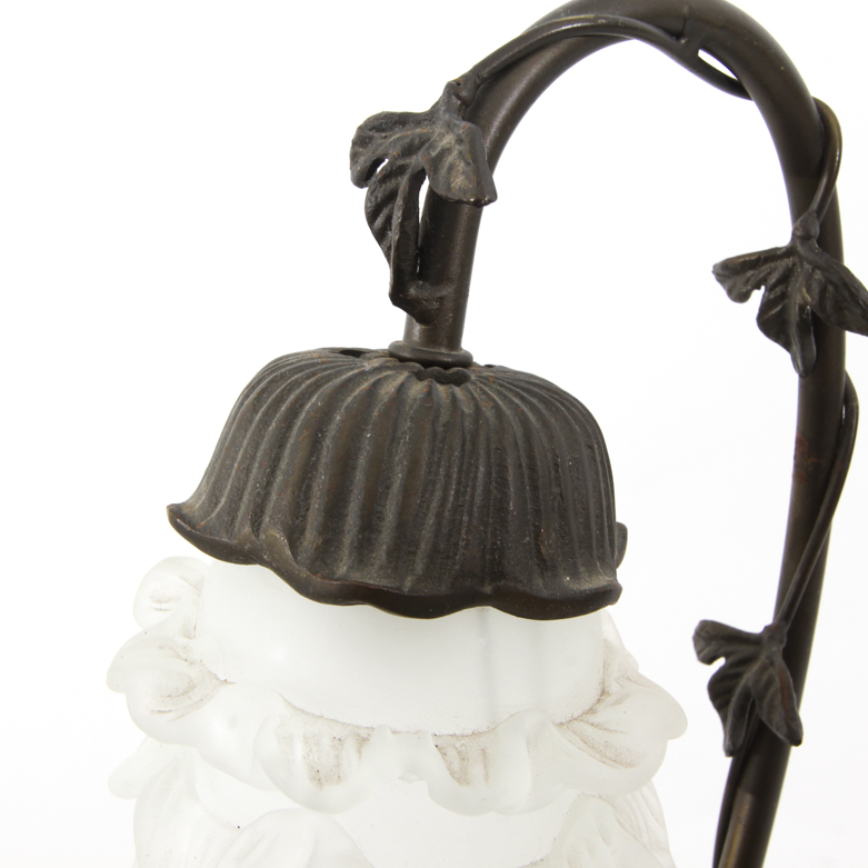 Vintage Andrea by Sadek Art Nouveau Style Bronze Table Lamp