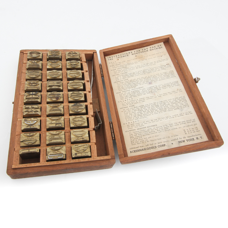 Vintage Triumph Collection of Monogram Letters