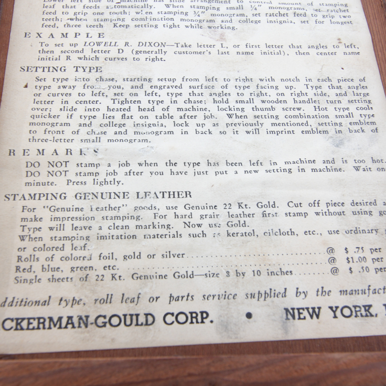 Vintage Triumph Collection of Monogram Letters