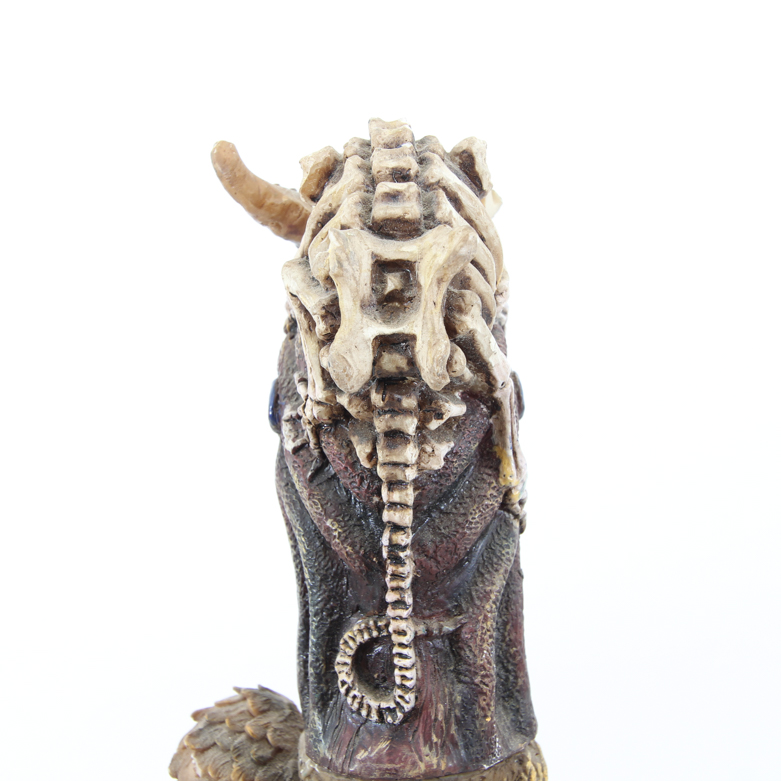 Resin Totem Sculpture with Double Edged Knife Topper