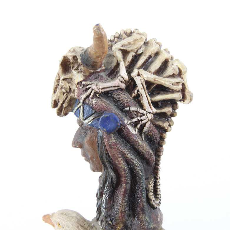 Resin Totem Sculpture with Double Edged Knife Topper