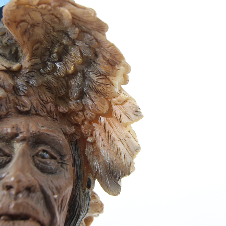 Resin Totem Sculpture with Double Edged Knife Topper