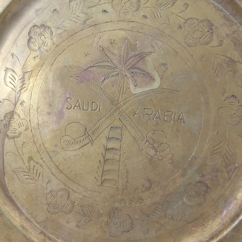 Vintage Brass Pear-Shaped Serving Trays