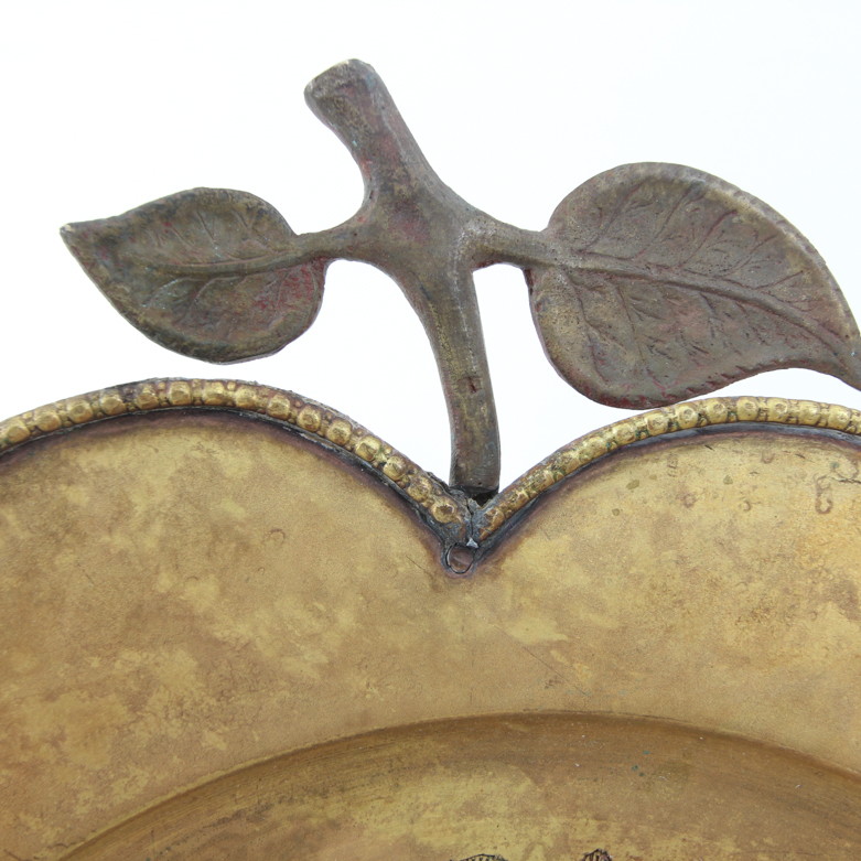 Vintage Brass Pear-Shaped Serving Trays