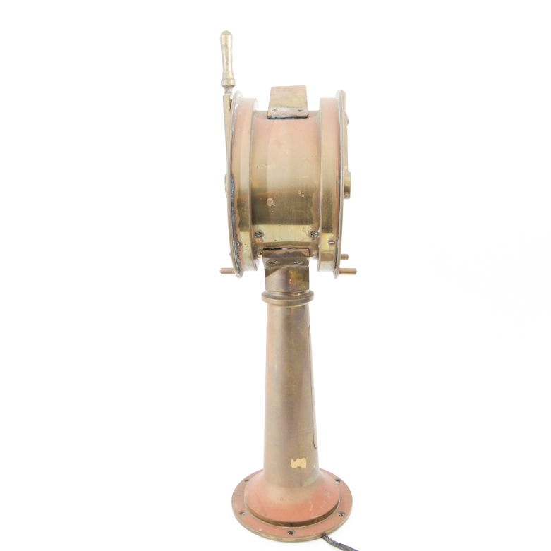 Antique Ship's Bridge Engine Order Telegraph Lamp