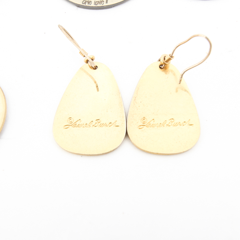 Assortment of Enameled Dangle Earrings