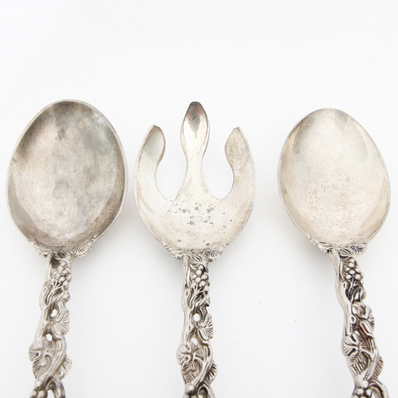Godinger "Vineyard" Silver Plated Salad Servers