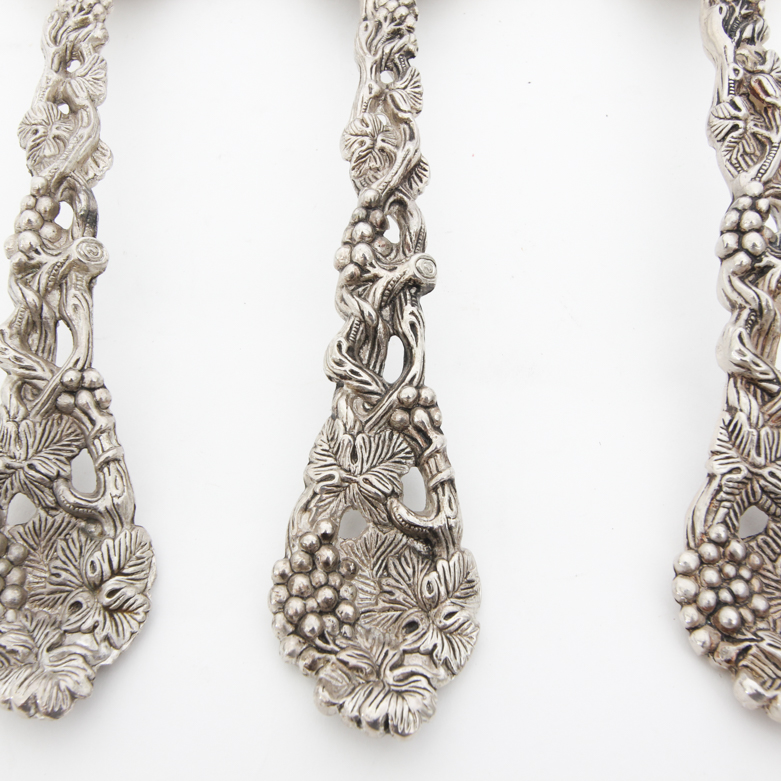 Godinger "Vineyard" Silver Plated Salad Servers