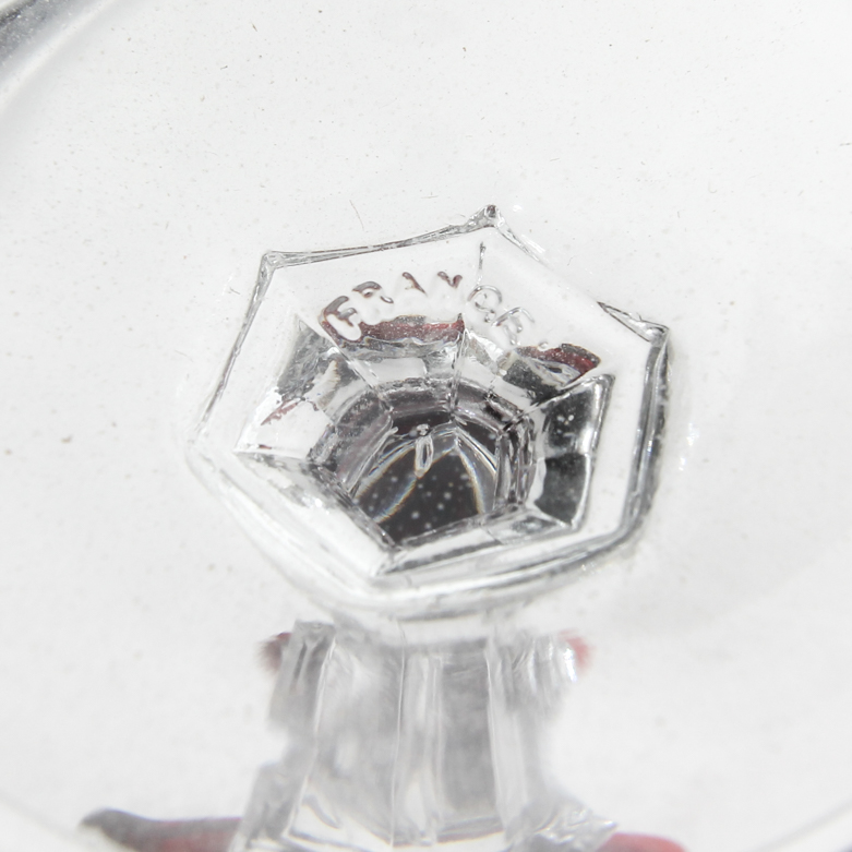 Vintage Cristal D'Arques-Durand "Gothic" Wine Glasses