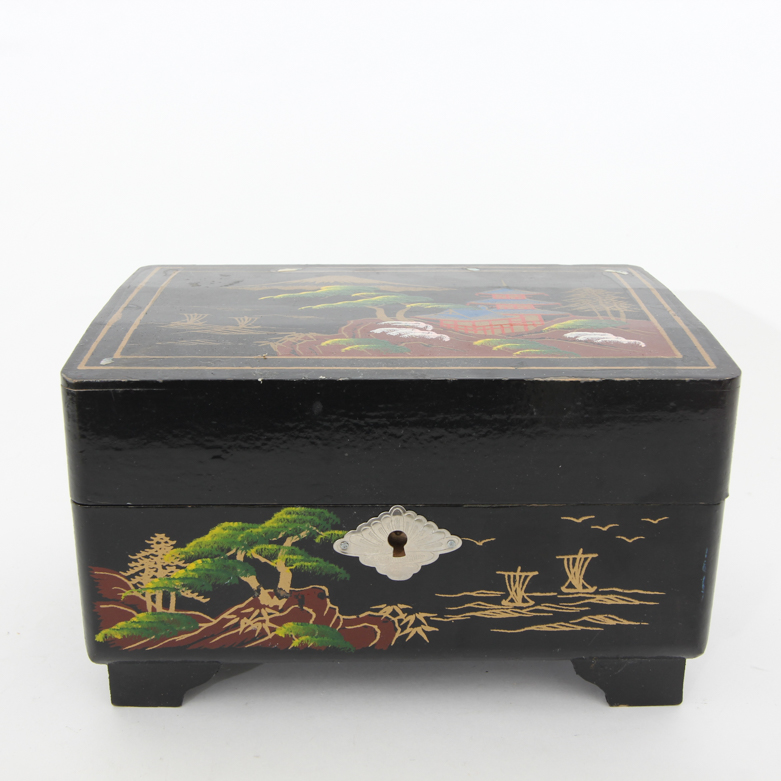 Vintage Japanese Musical Jewelry Box