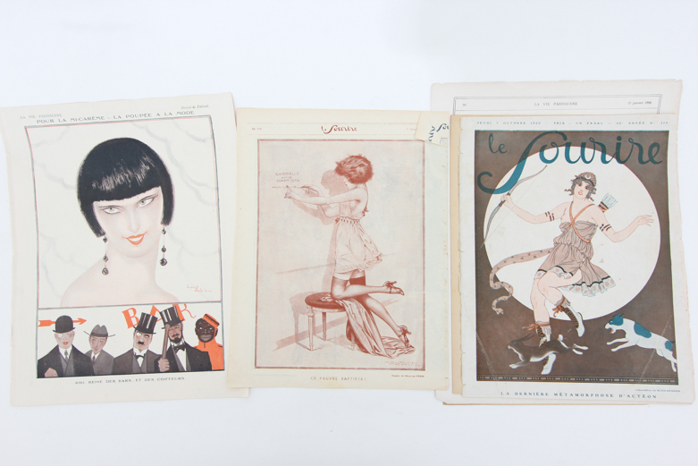 Collection of 1920s French Periodicals including Le Sourire
