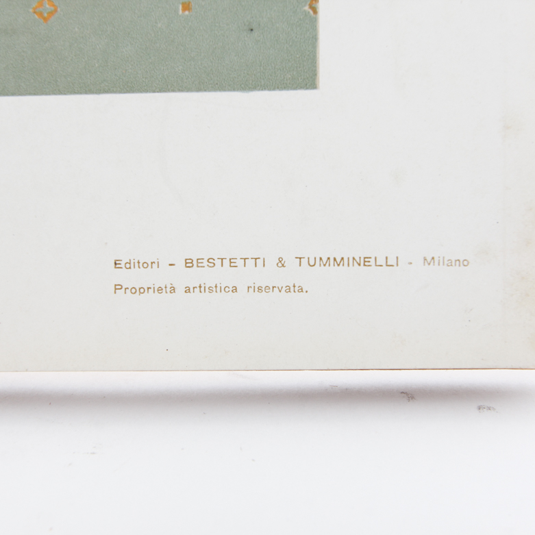 Collection of Vintage Lithographic Plates from Italian Modelli D'Arte Decorativa  Portfolio Series