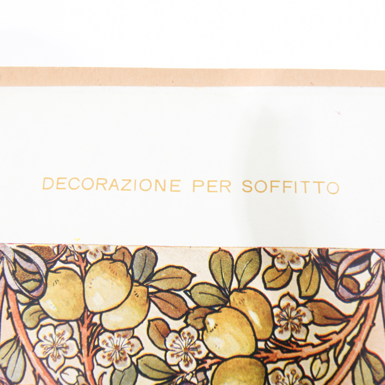 Collection of Vintage Lithographic Plates from Italian Modelli D'Arte Decorativa  Portfolio Series