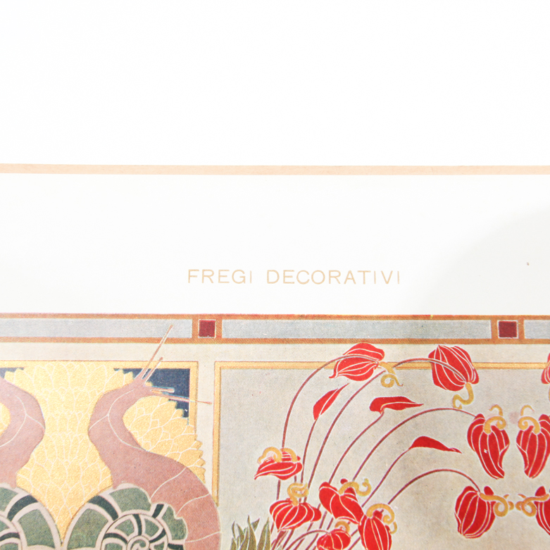 Collection of Vintage Lithographic Plates from Italian Modelli D'Arte Decorativa  Portfolio Series