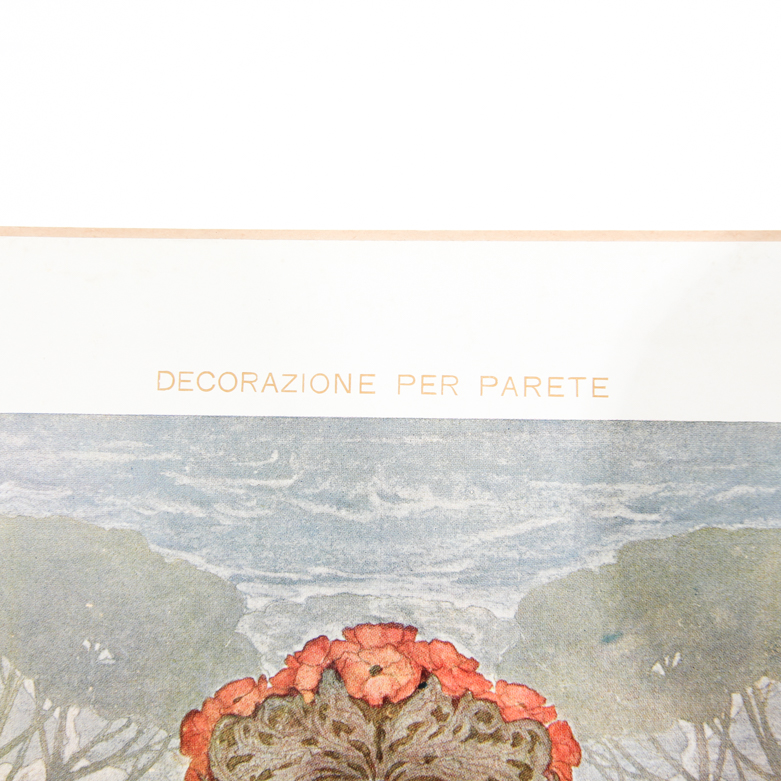 Collection of Vintage Lithographic Plates from Italian Modelli D'Arte Decorativa  Portfolio Series