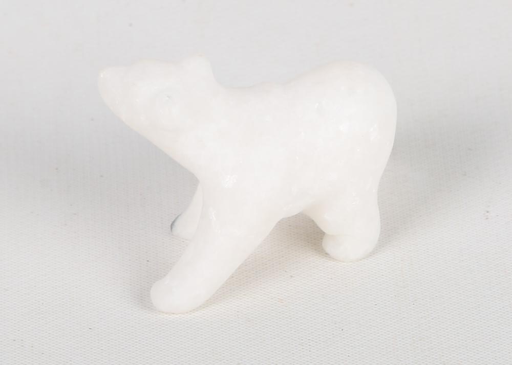 White Star Marble Polar Bear Carvings