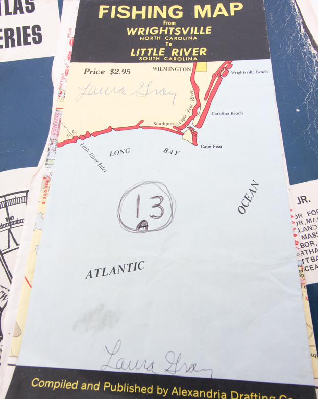 Collection of Vintage Nautical Maps