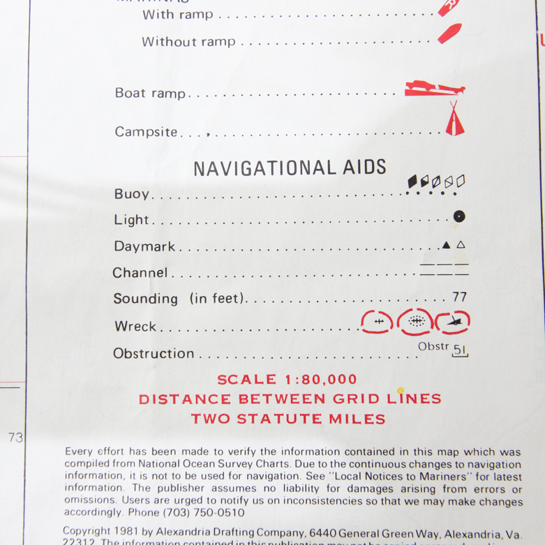 Collection of Vintage Nautical Maps