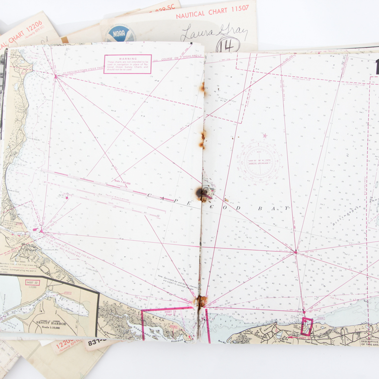 Collection of Vintage Nautical Maps