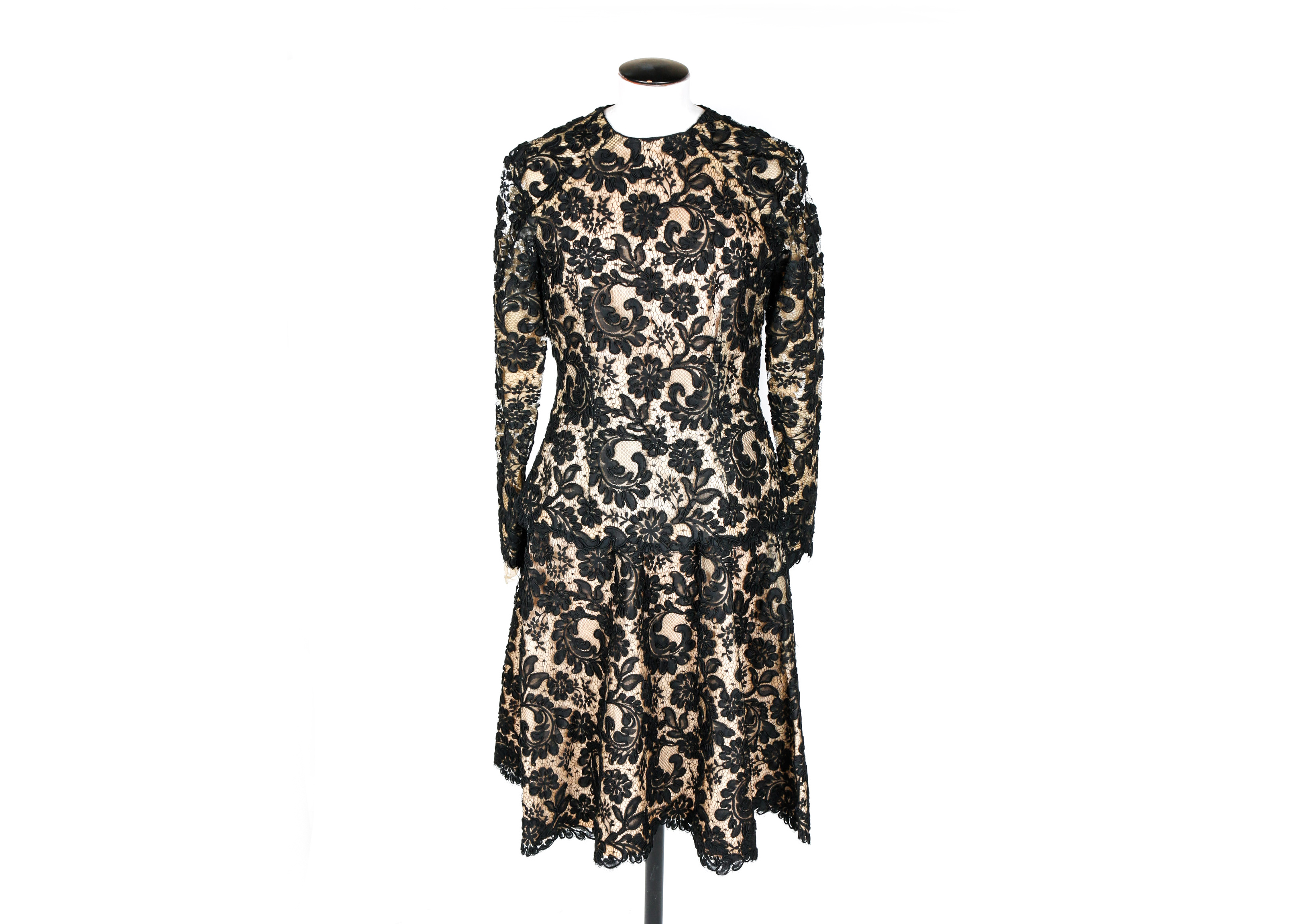 Vintage Neiman Marcus Lace Skirt and Blouse