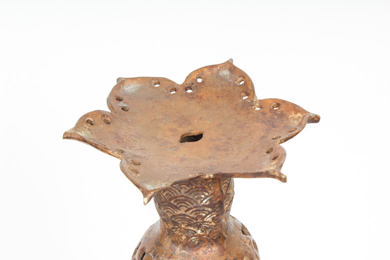 Japanese Brass Candle Holder