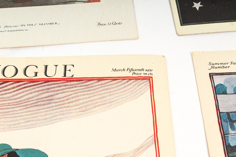 Collection of Vintage Vogue Magazine Cover Offset Lithographs