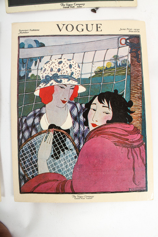 Collection of Vintage Vogue Magazine Cover Offset Lithographs