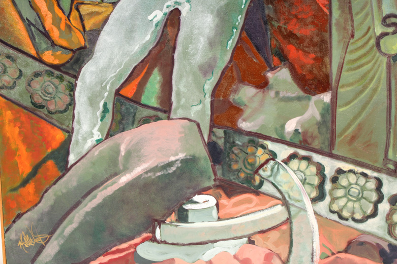 Oil Painting on Canvas by L.A. Fallis