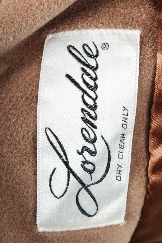 Vintage Wrap Coat With Fur Trim