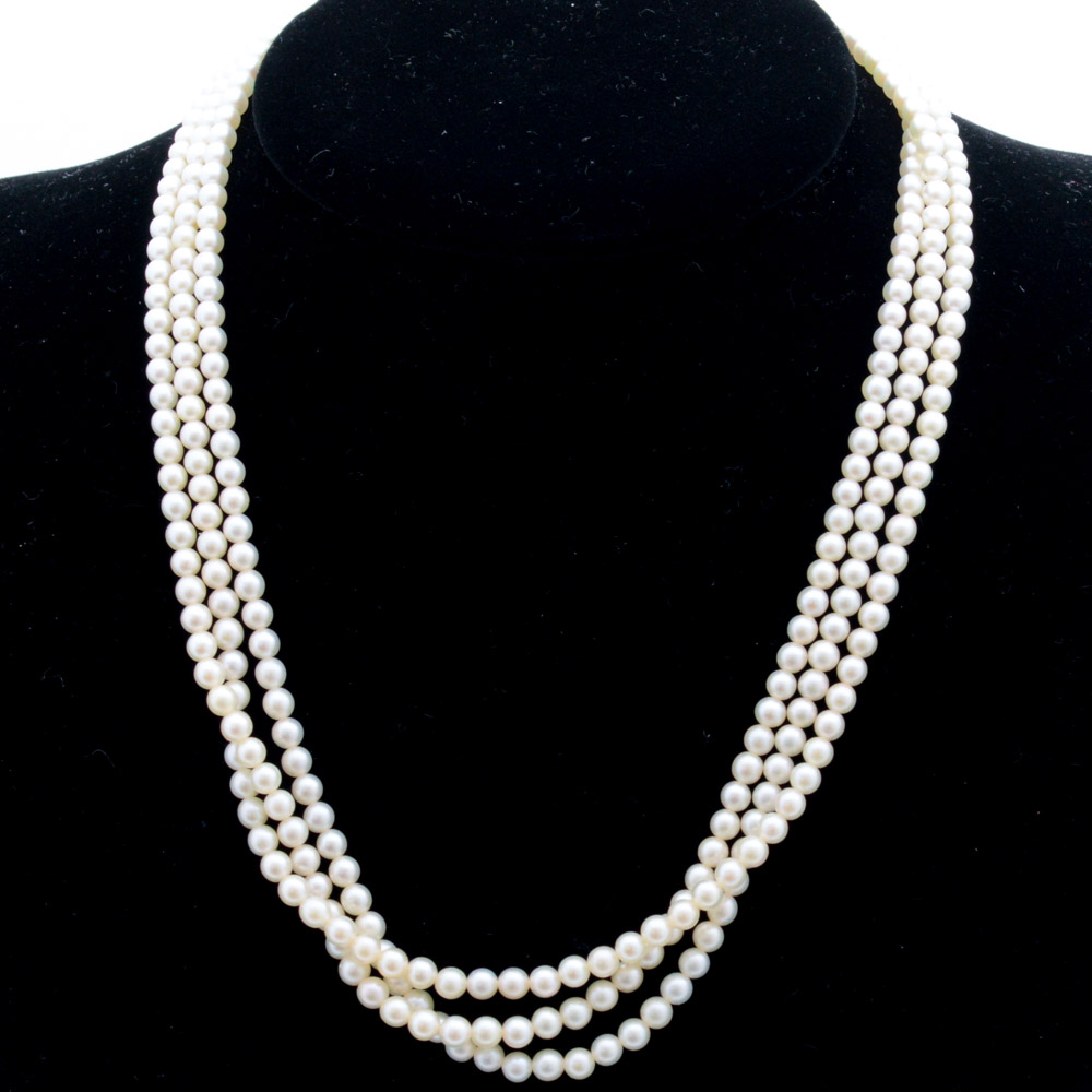 Mikimoto Twisted Pearl Strand