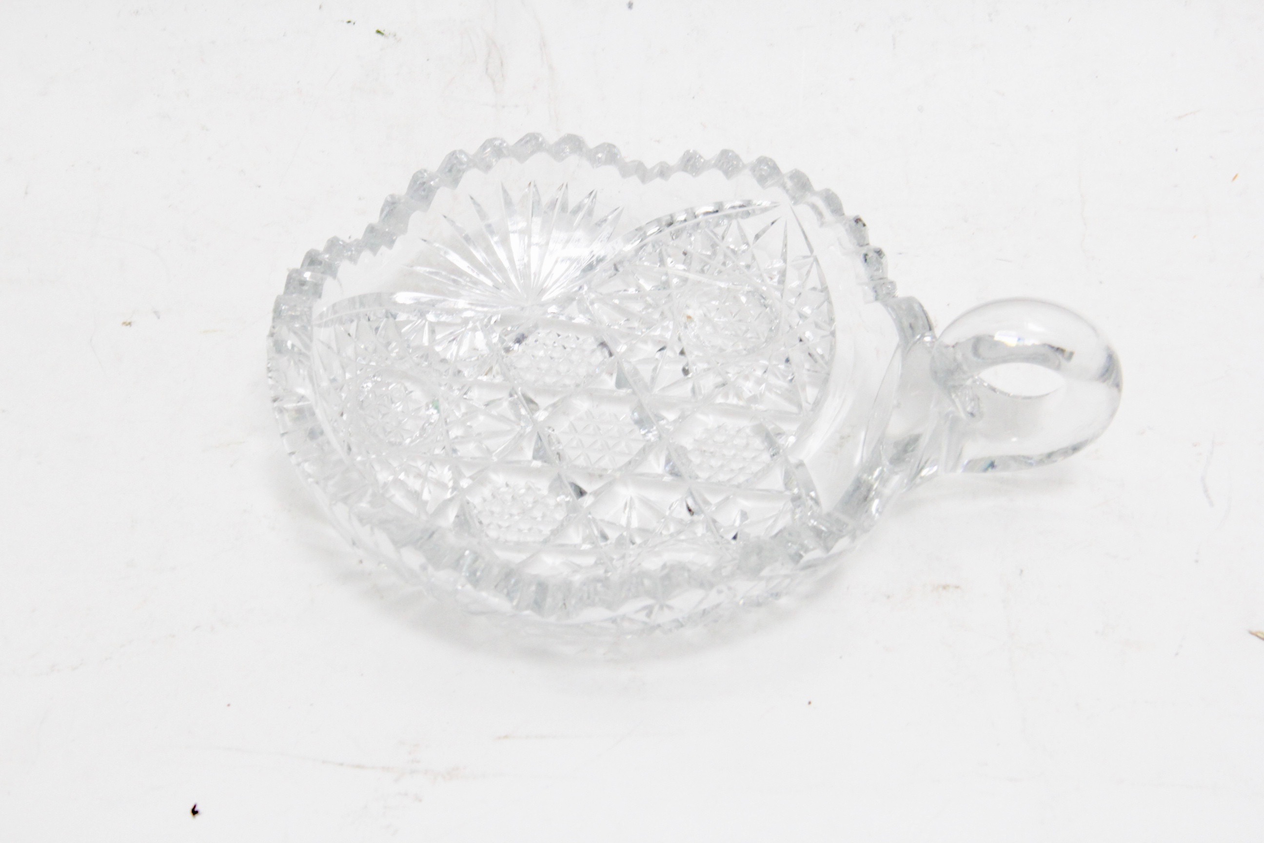 American Brilliant Cut Glass Bowl and Two Nappy Dishes
