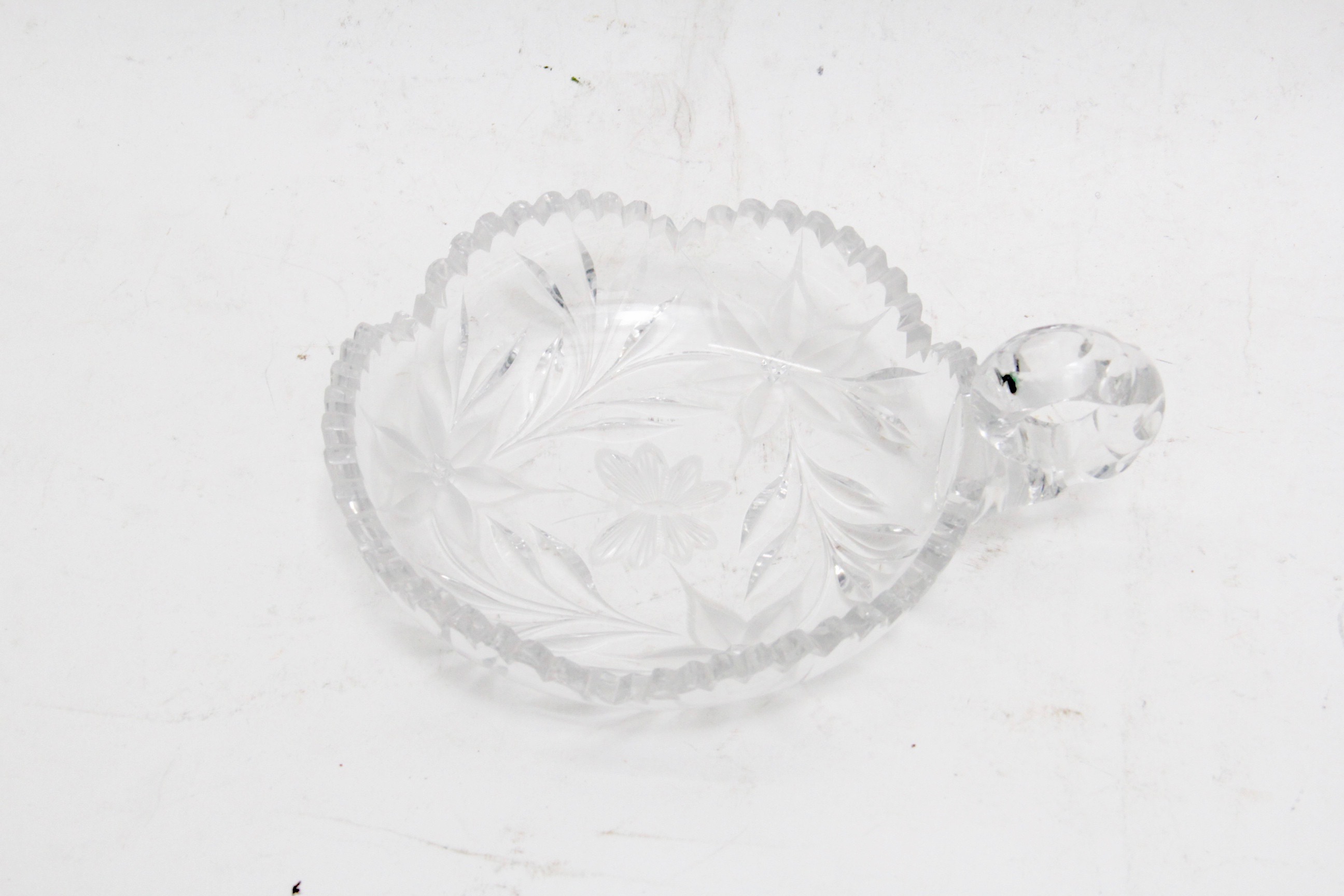 American Brilliant Cut Glass Bowl and Two Nappy Dishes