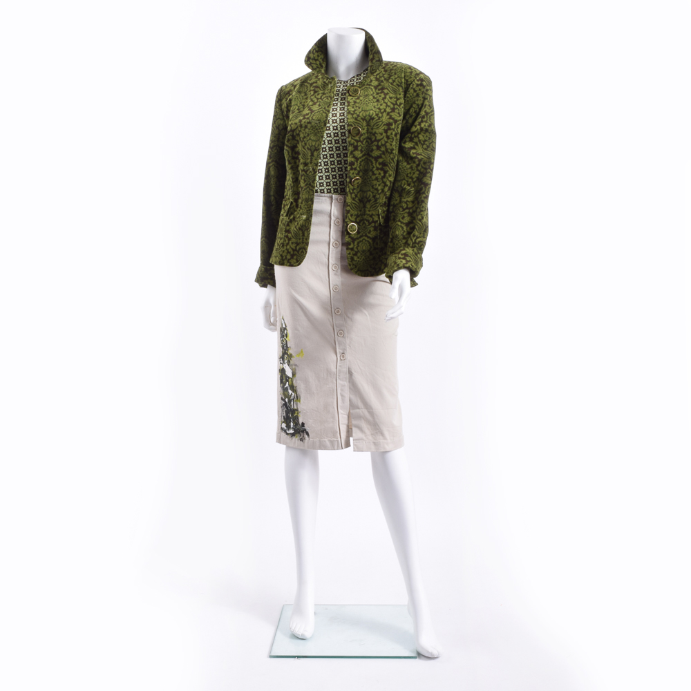 Prada, Susan Lawrence, and Pam McMahon Outfit