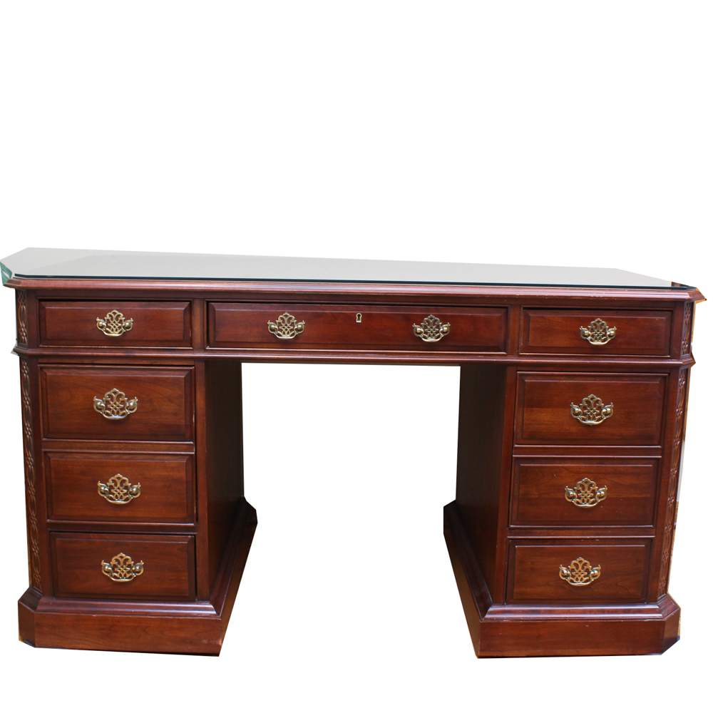 Cherry Knee-Hole Desk by Pennsylvania House