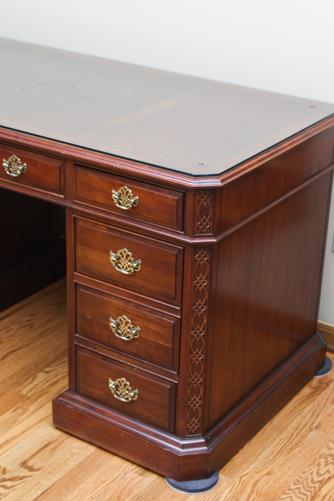 Cherry Knee-Hole Desk by Pennsylvania House