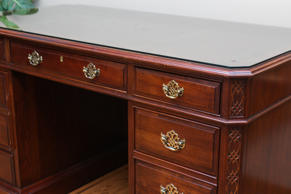 Cherry Knee-Hole Desk by Pennsylvania House