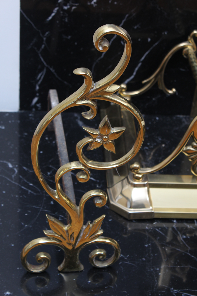 Brass Plated Hearth Decor