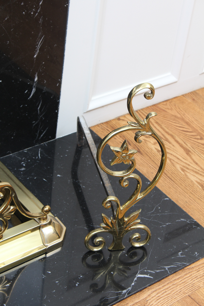 Brass Plated Hearth Decor