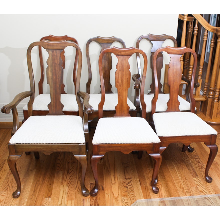 Six Queen Anne Style Dining Chairs by Pennsylvania House