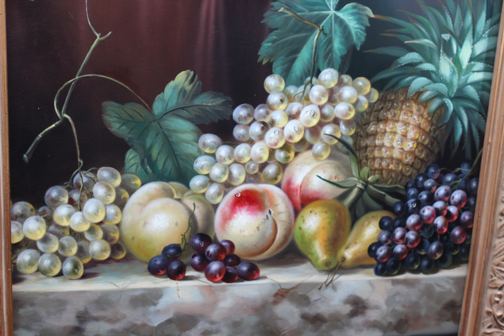 Original R. Bernard Oil on Canvas Still Life