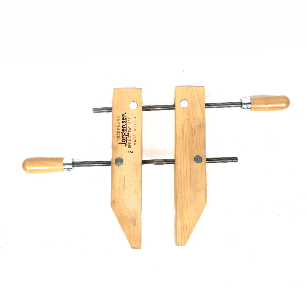 Collection of Large Jorgensen Wooden Clamps